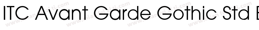 ITC Avant Garde Gothic Std Book字体转换